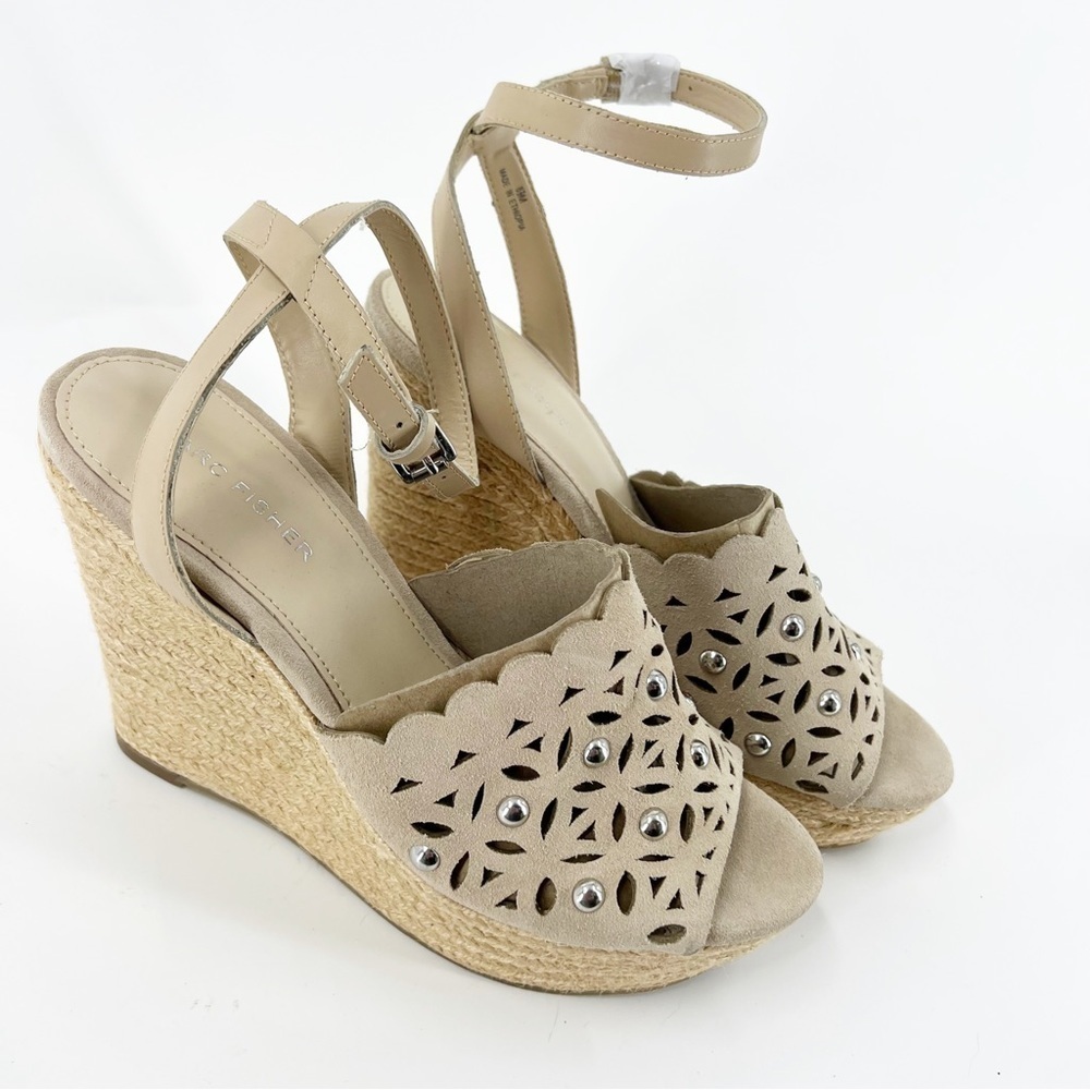 ✅ Marc Fisher‎ Women's Hata Suede Wedges Espadrilles